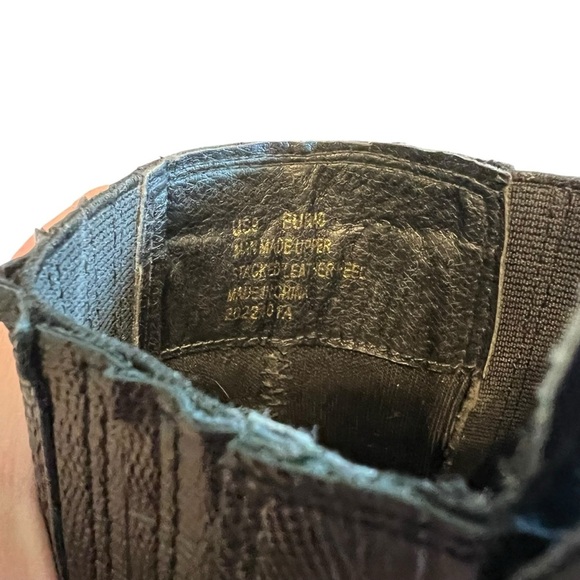 Arider Girl Black Croc Embossed Western Ankle Boots Size 9 - Picture 10 of 10